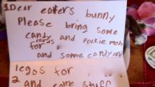a note to Easter Bunny