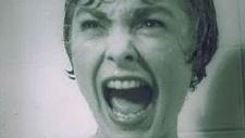 close up of a woman's face, screaming