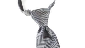 A grey necktie