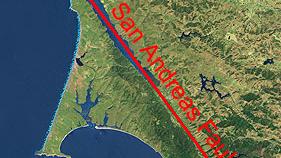 San Andreas map