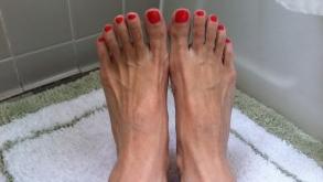 After pedicures