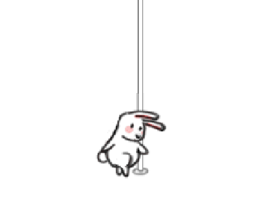 Pole Dancing Bunny resized from s1203h on tumbler.gif
