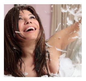 DM Playful Woman in Bath of Feathers.jpg