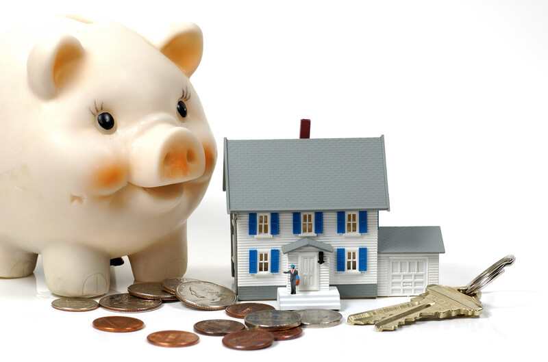 Piggy bank and house